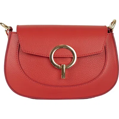 Persaman New York Amber 18 Crossbody Bag In Red