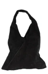 Persaman New York Amelia Suede Hobo Bag In Black