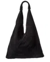 Persaman New York Amelia Suede Hobo Bag In Black