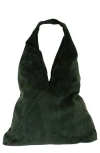 Persaman New York Amelia Suede Hobo Bag In Hunter Green