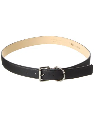 Persaman New York Angie Leather Belt In Black