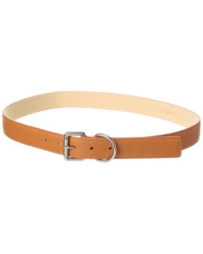 Persaman New York Angie Leather Belt In Brown