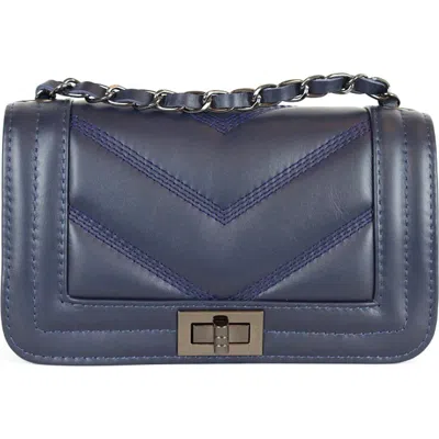 Persaman New York Ariana Quilted Crossbody Bag In Blue