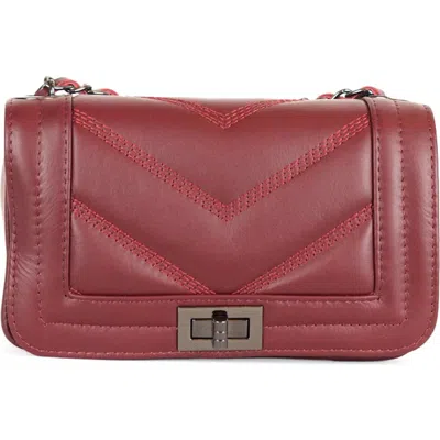 Persaman New York Ariana Quilted Crossbody Bag In Red