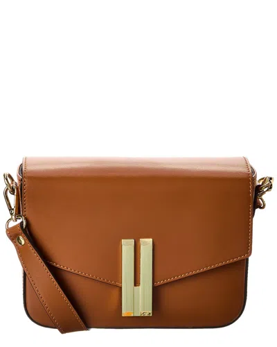 Persaman New York Astrid Leather Crossbody In Brown