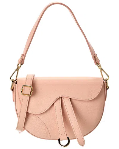 Persaman New York Ayla Leather Saddle Bag