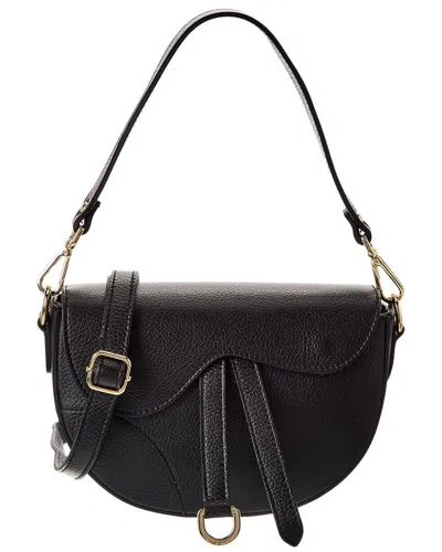 Persaman New York Ayla Leather Saddle Bag