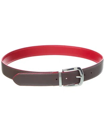 Persaman New York Beatrice13 Leather Belt In Red