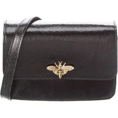 Persaman New York Bee Crossbody Bag In Black