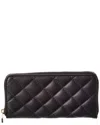 Persaman New York Briar Quilted Leather Wallet In Black