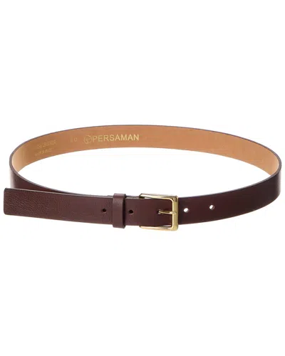 Persaman New York Brinley16 Leather Belt In Brown