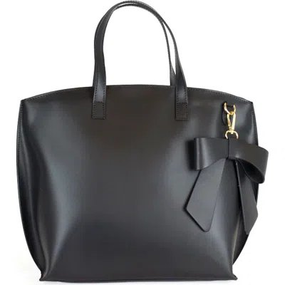 Persaman New York Catherine Bow Tote In Black