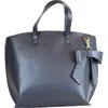 Persaman New York Catherine Bow Tote In Blue