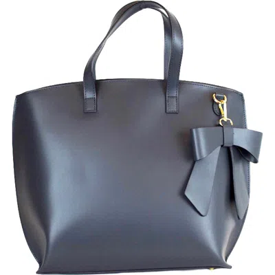 Persaman New York Catherine Bow Tote In Blue