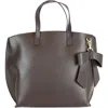 Persaman New York Catherine Bow Tote In Brown