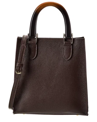 Persaman New York Charlotte13 Leather Tote In Brown