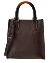 Persaman New York Charlotte13 Leather Tote In Brown