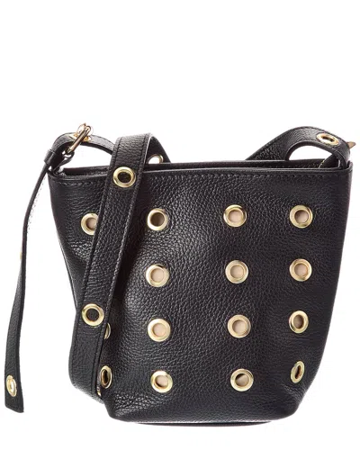 Persaman New York Claudia 6 Studded Leather Shoulder Bag In Black