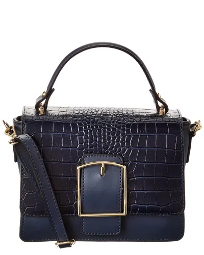 Persaman New York Constatina Croc-embossed Leather Satchel