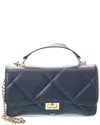 Persaman New York Cora16 Quilted Leather Satchel In Orange
