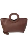 Persaman New York Destiny16 Leather Tote In Burgundy