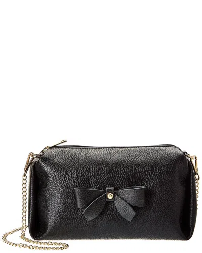 Persaman New York Edith13 Leather Wallet On Chain In Black