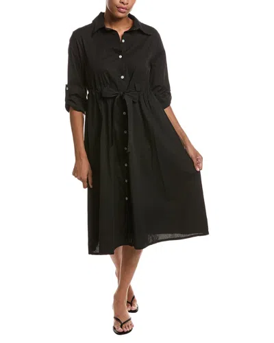Persaman New York Elastic Waist Dress In Black