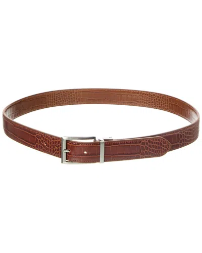 Persaman New York Eleanor13 Leather Belt In Brown