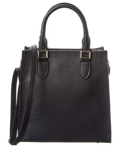 Persaman New York Elsie Leather Tote In Black