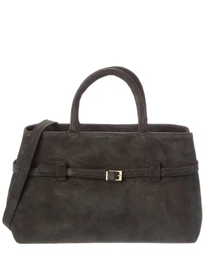 Persaman New York Elspeth Suede Shoulder Bag In Black