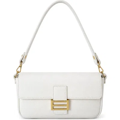 Persaman New York Emanuela Leather Shoulder Bag In White