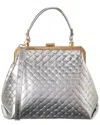 Persaman New York Estelle Kisslock Leather Satchel