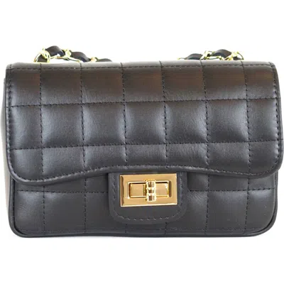 Persaman New York Evelyn Quilted Shoulder Bag In Black