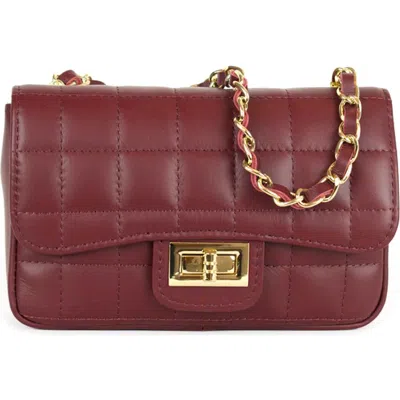 Persaman New York Evelyn Quilted Shoulder Bag In Red