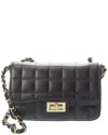 Persaman New York Evelyn16 Quilted Leather Shoulder Bag In Orange