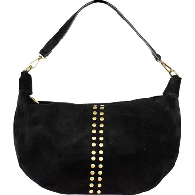 Persaman New York Francesca Studded Shoulder Bag In Orange