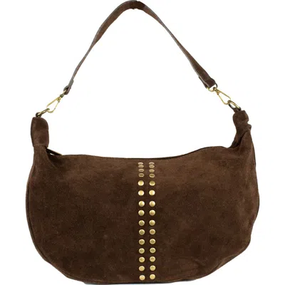 Persaman New York Francesca Studded Shoulder Bag In Red