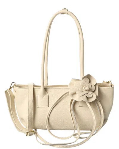 Persaman New York Genevieve Leather Shoulder Bag In Neutral