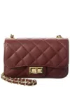 Persaman New York Cynthia Quilted Leather Crossbody In Brown