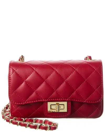 Persaman New York Gia Quilted Leather Crossbody In Red