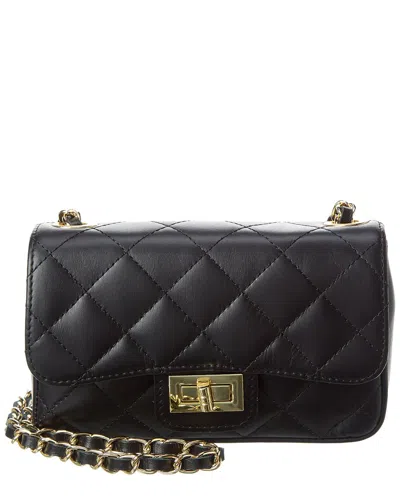 Persaman New York Gia Quilted Leather Shoulder Bag In Black