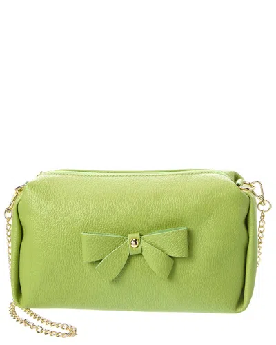 Persaman New York Gigi Leather Shoulder Bag In Green