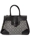 Persaman New York Giselle13 Leather Satchel In Black