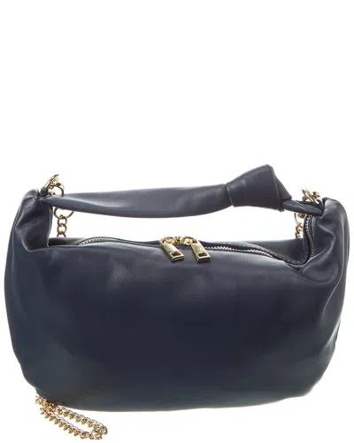 Persaman New York Grace13 Leather Shoulder Bag In Blue