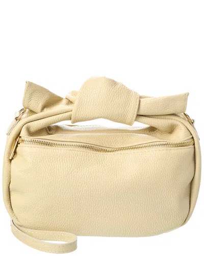 Persaman New York Hanna16 Leather Clutch In Beige
