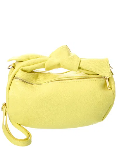 Persaman New York Hanna16 Leather Clutch In Yellow