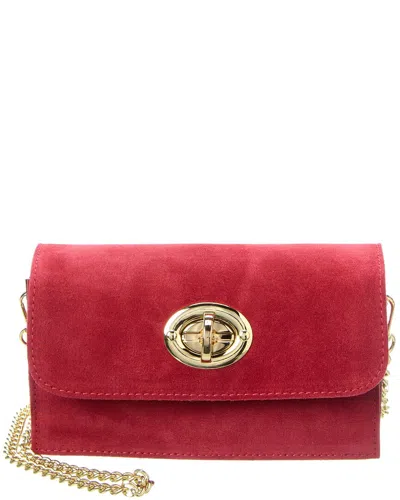 Persaman New York Harriet13 Leather Clutch In Red