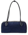 Persaman New York Hazel Suede Shoulder Bag In Blue