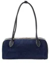 Persaman New York Hazel Suede Shoulder Bag In Blue