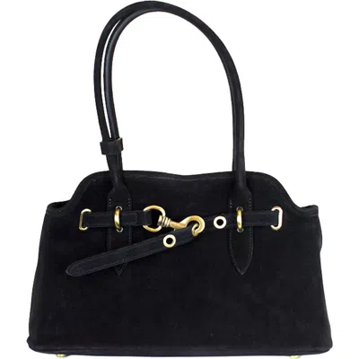 Persaman New York Heather Shoulder Bag In Black